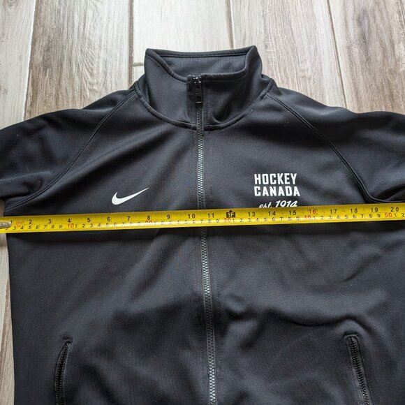 Nike Team Canada Hockey Canada Jacket L Black Track Zip Football Canada - Picture 7 of 8